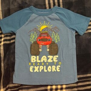 Jumping Beans Blue Blaze Monster Truck Kids T-Shirt